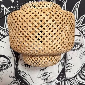 Natural Woven Rattan Pendant Light - Neutral